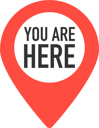 You Are Here Location Pointer Pin